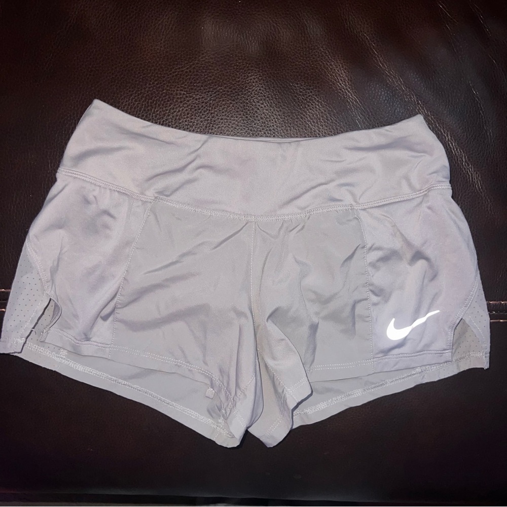 Nike Women's Athletic Shorts in Light Gray